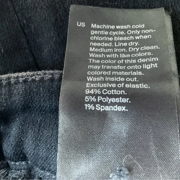 COS Slim Straight High Rise Ankle Jeans in Washed Black Size 25 - Picture 8 of 8